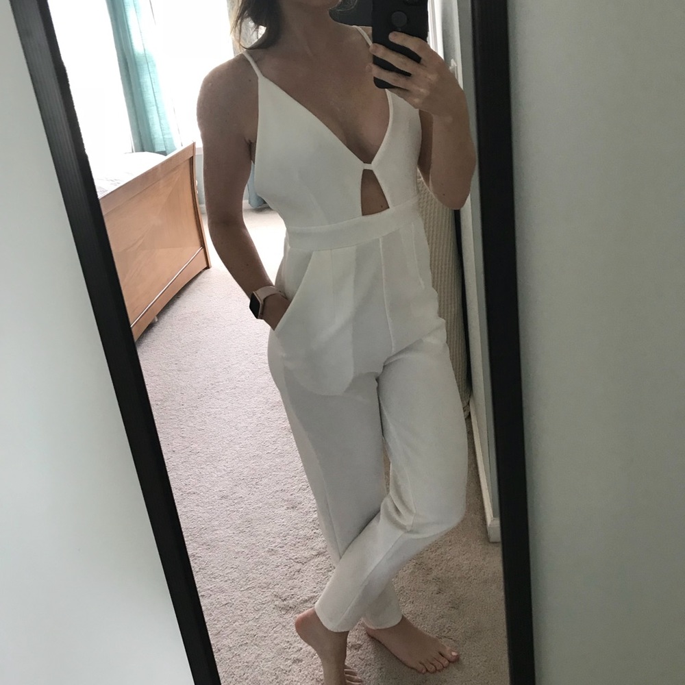 White SABO SKIRT long romper! Worn once!